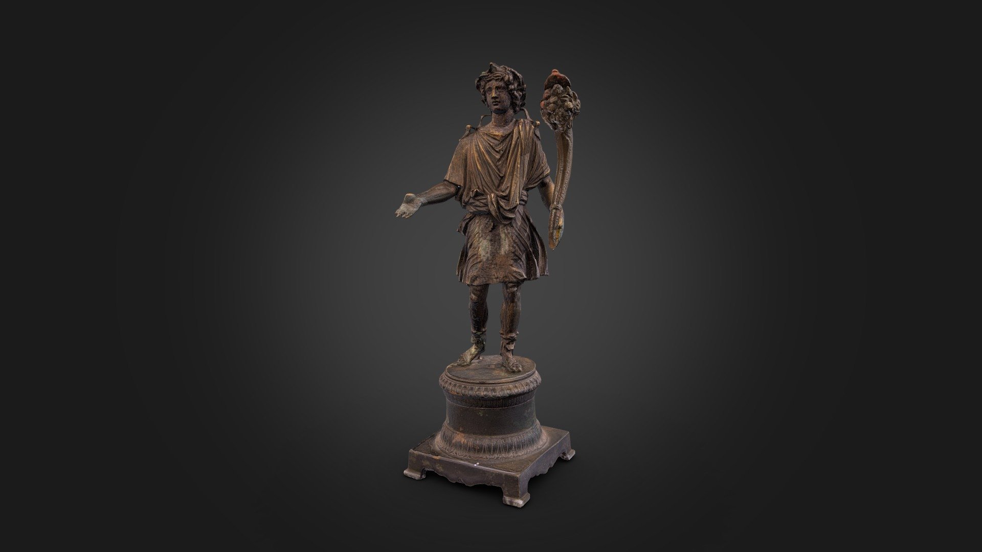 Bronz öntött szobor 3d model