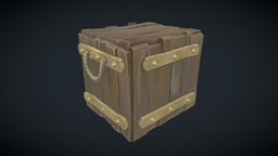 Handpainted Crate