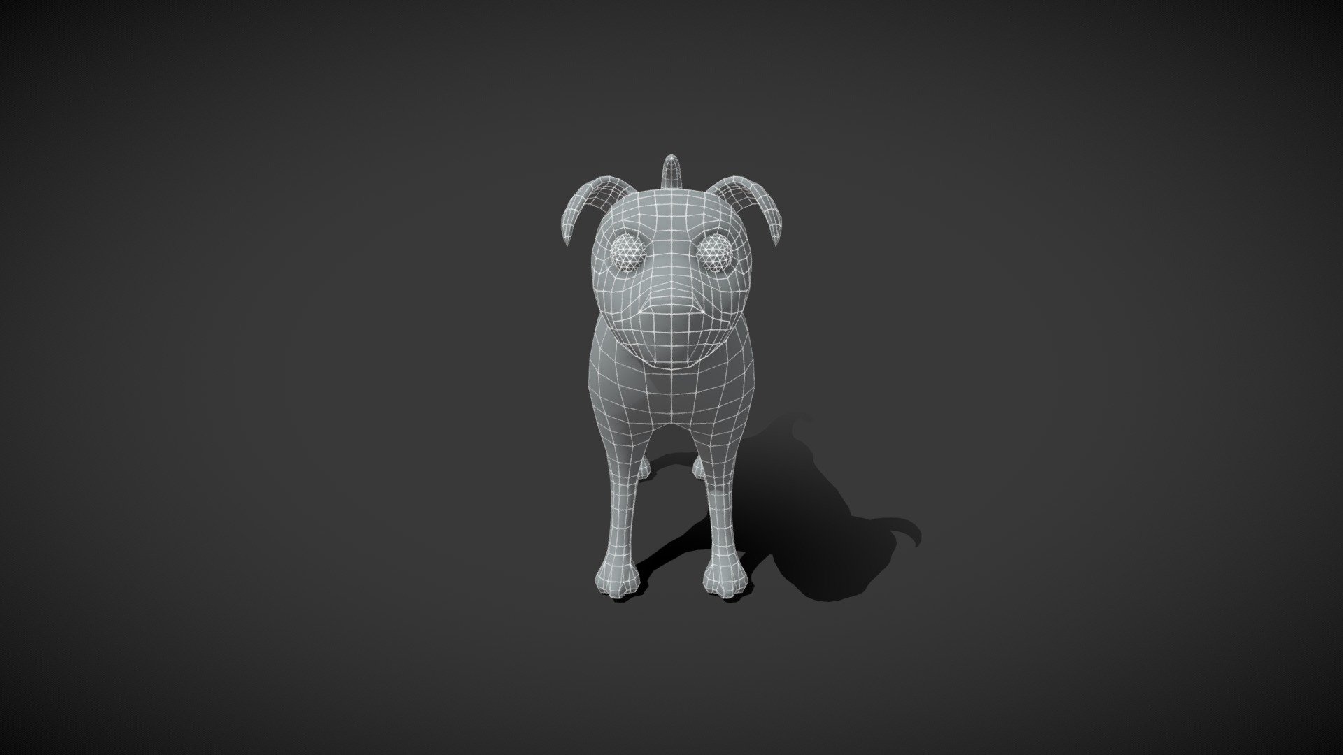 Cartoon Dog Terrier Base Mesh 3D Model 3d model