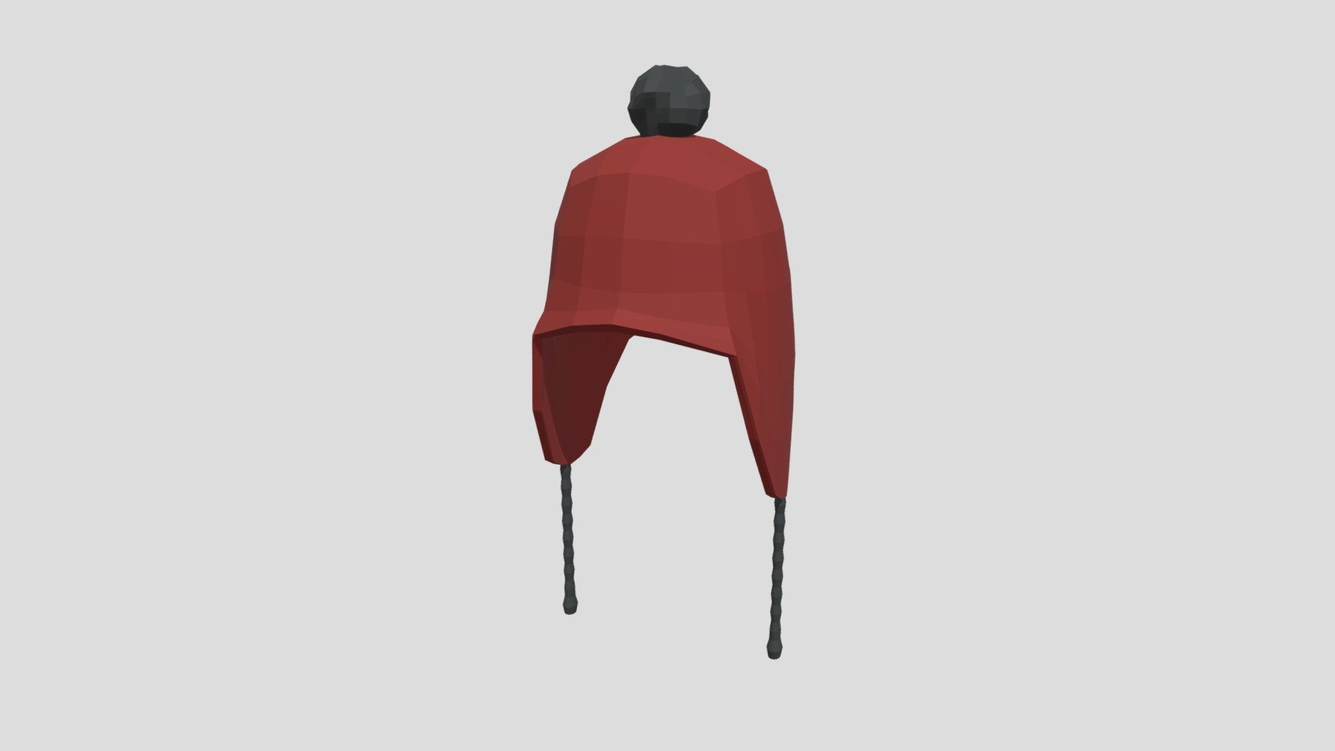 Low Poly Cartoon Beanie Cap 3d model