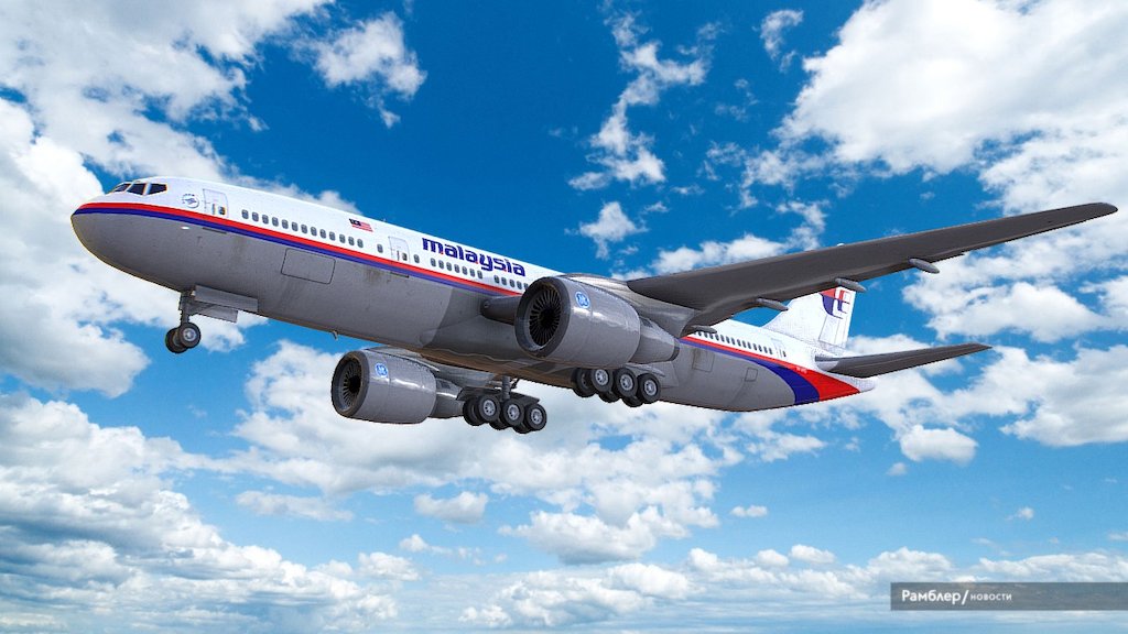 Boeing 777-200ER Malaysia Airlines 3d model