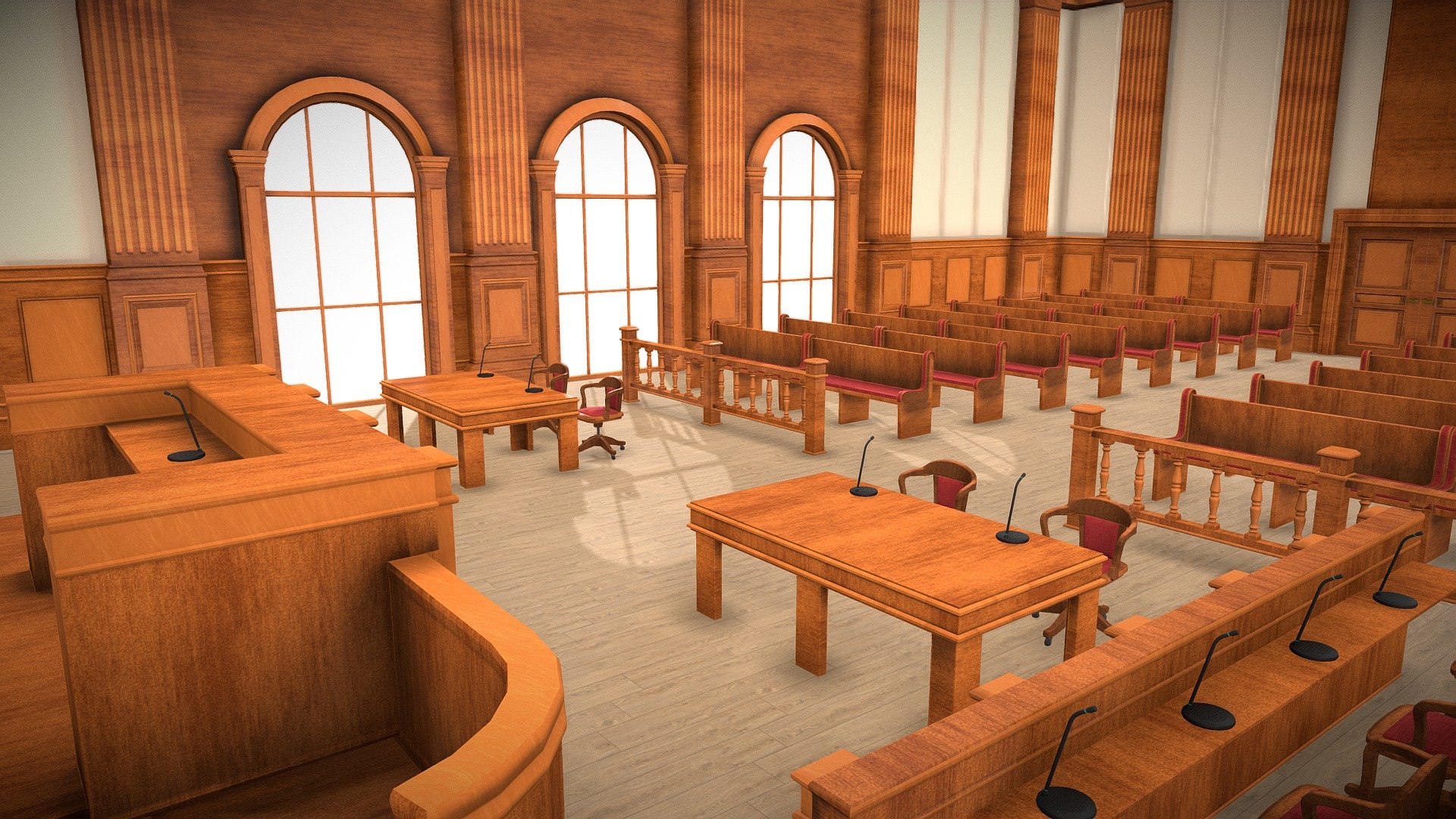 Court_Room 3d model