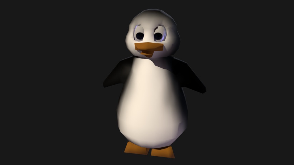 Cartoon Penguin WiP v1 3d model