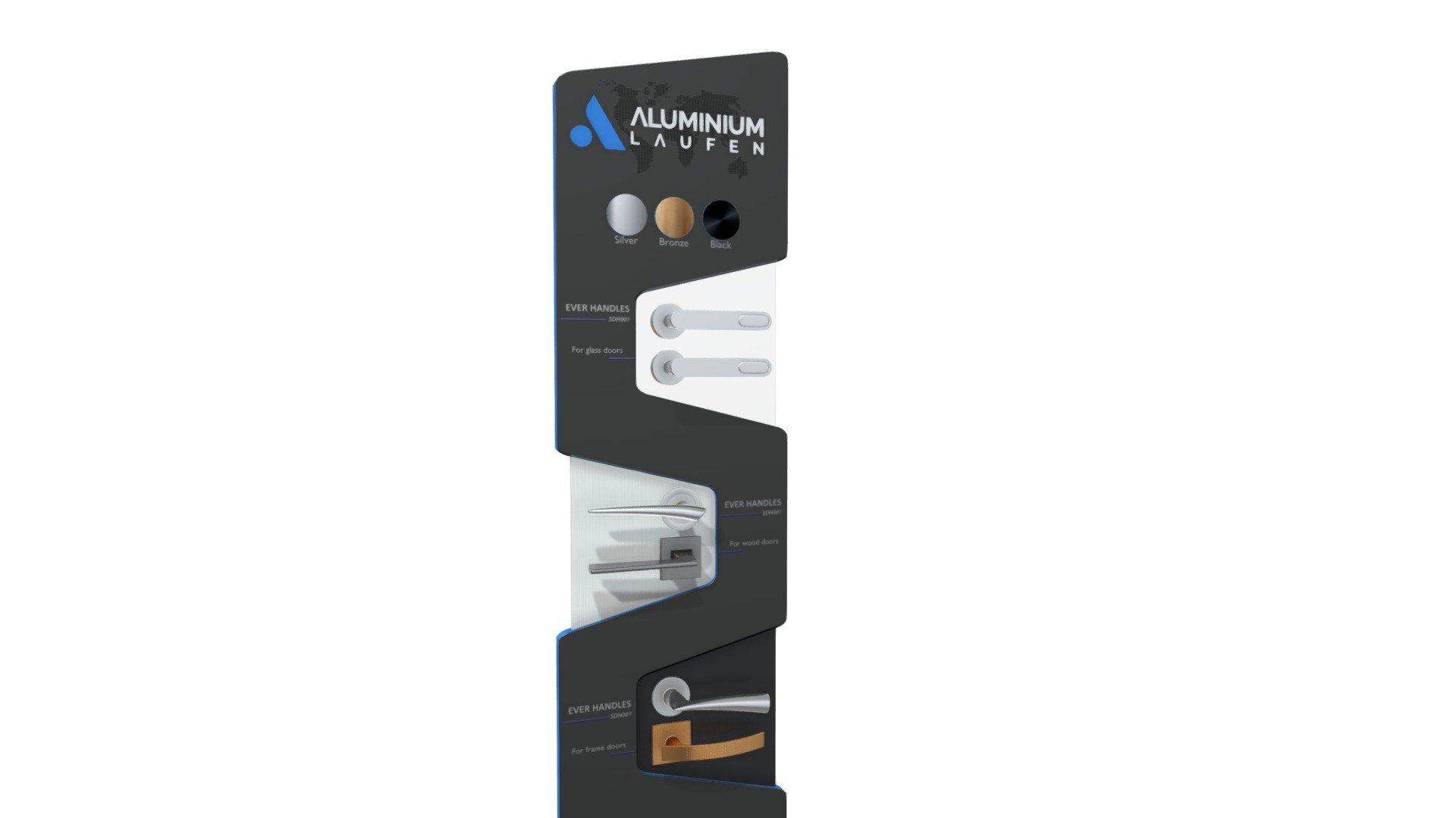 DOOR HANDLES DISPLAY STAND 3d model