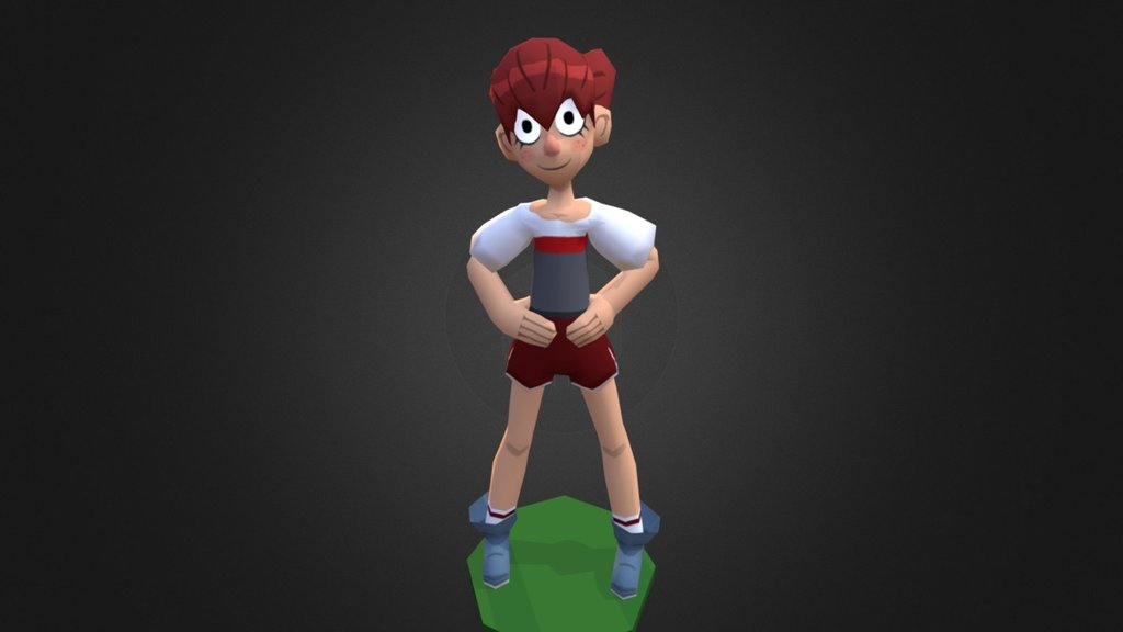 Cartoon_girl1 3d model