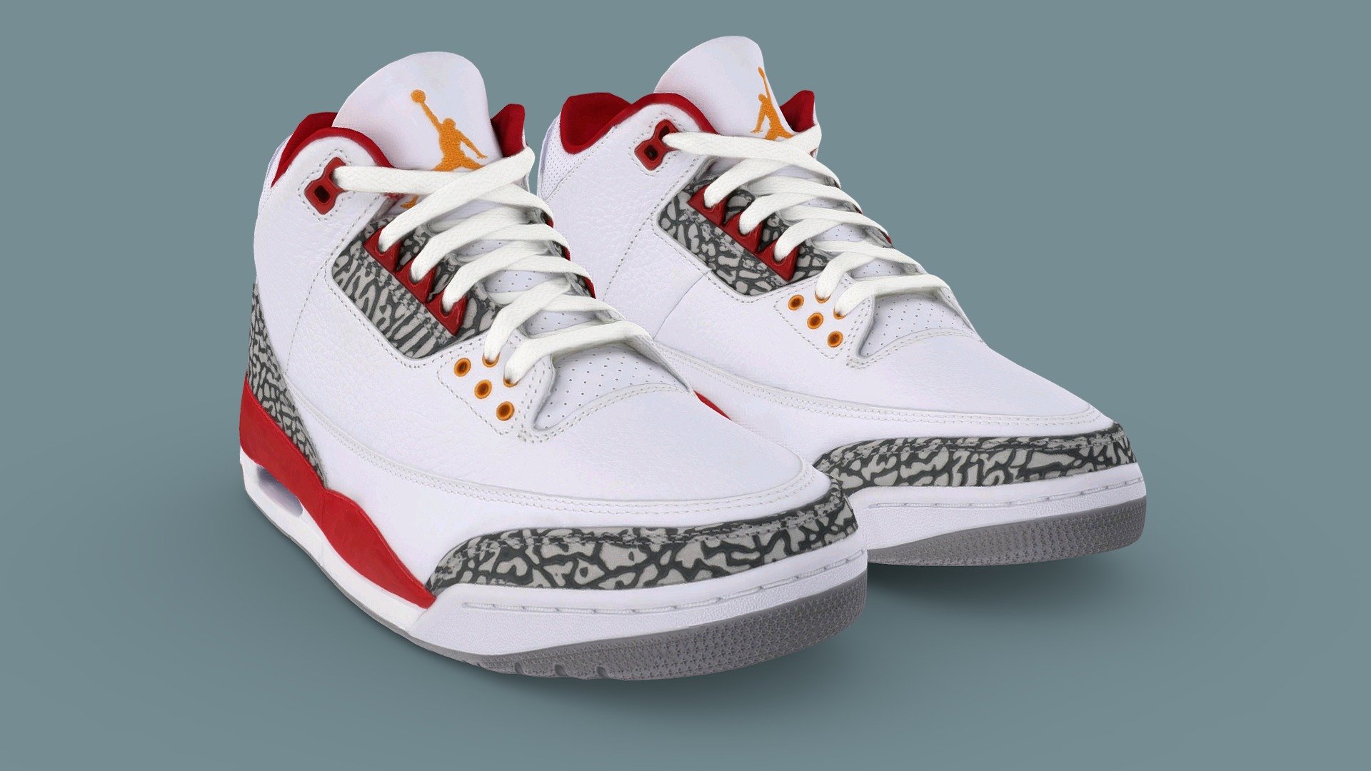 Nike Air Jordan 3 fashion sneaker 3d model