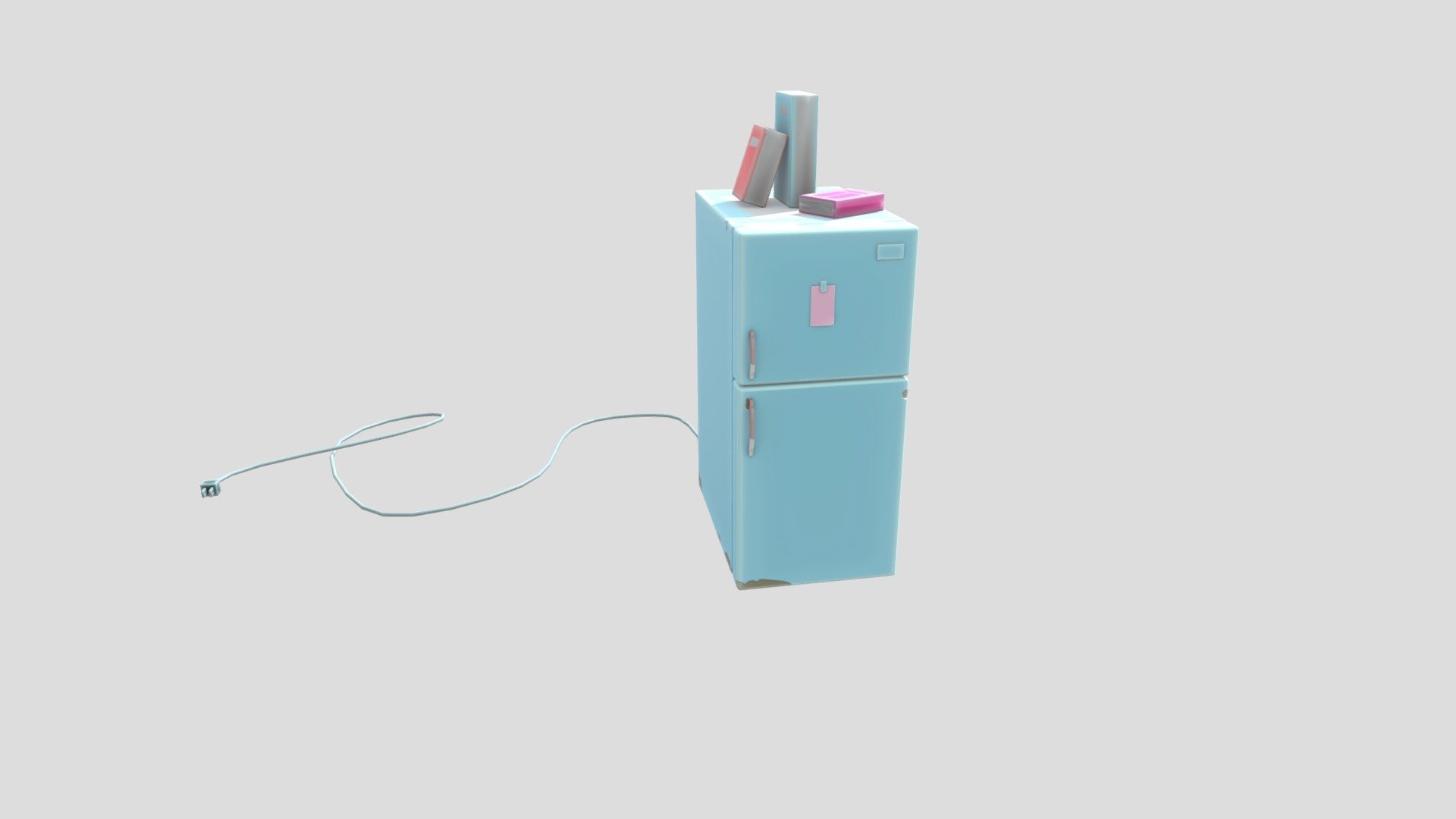 Cartoon_Refrigerator 3d model