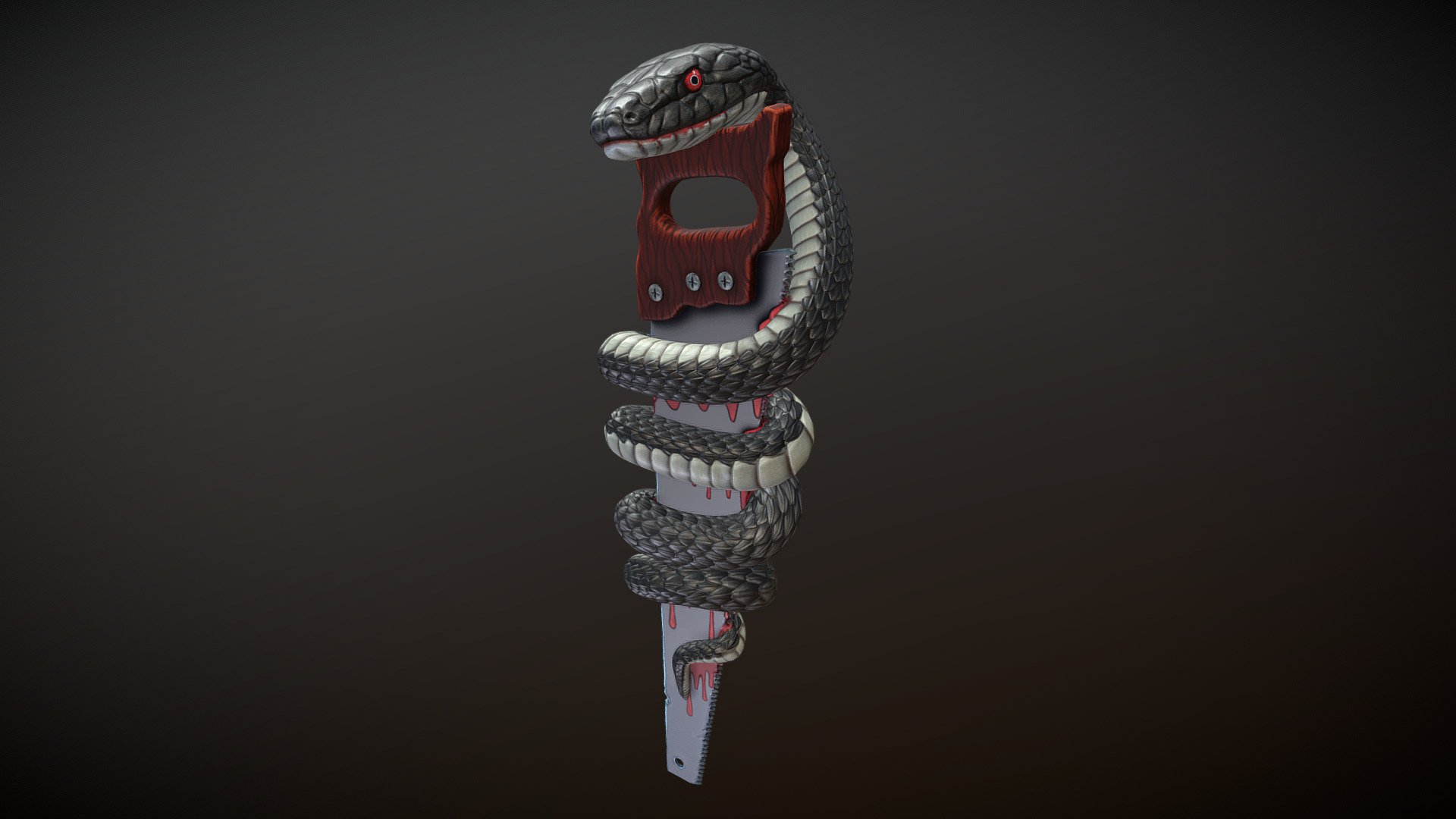 The Snake And The Saw 3d model