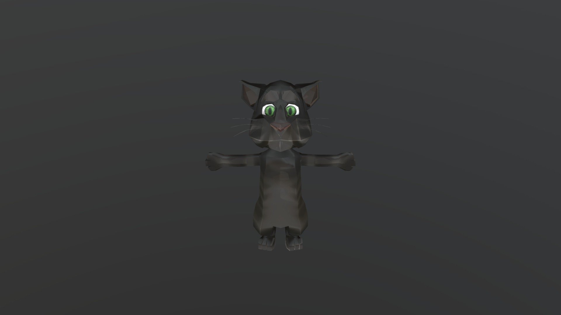 Bootleg Cat Cartoon Model (v5.0) 3d model