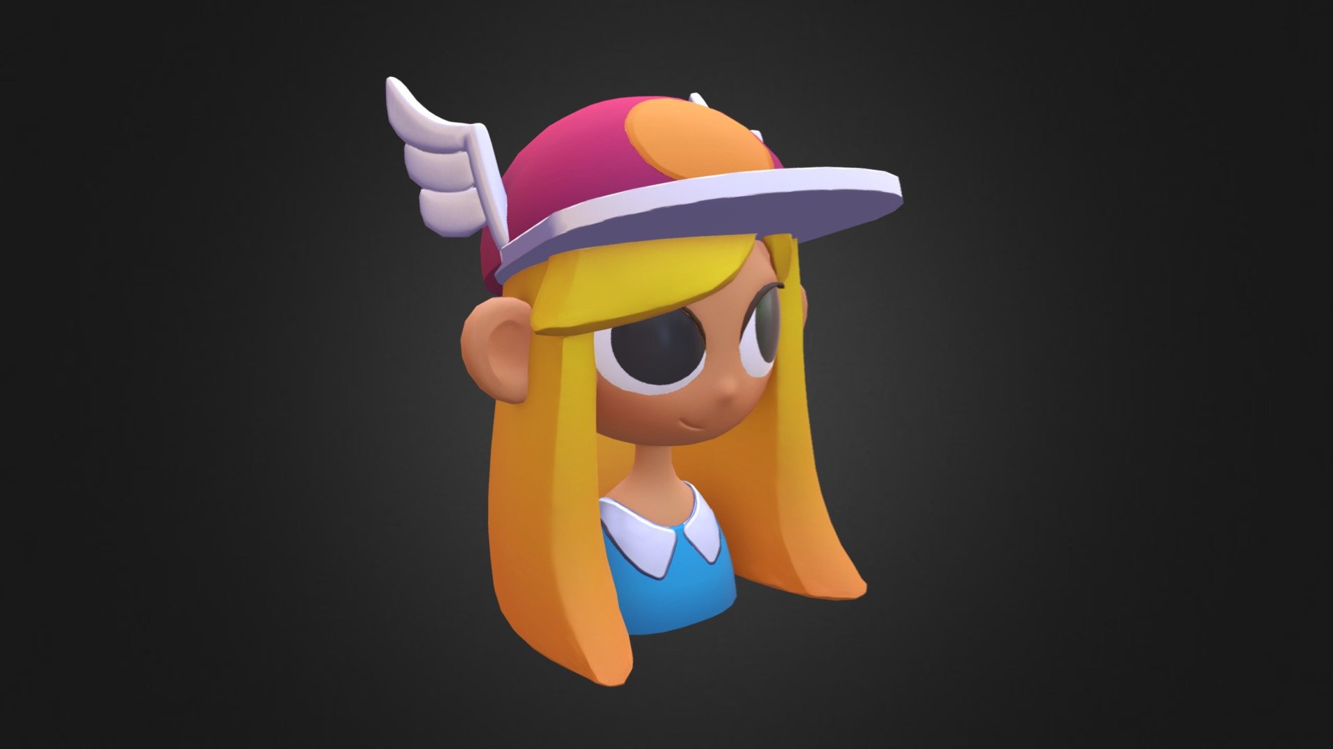 Cartoon Portrait 3d model