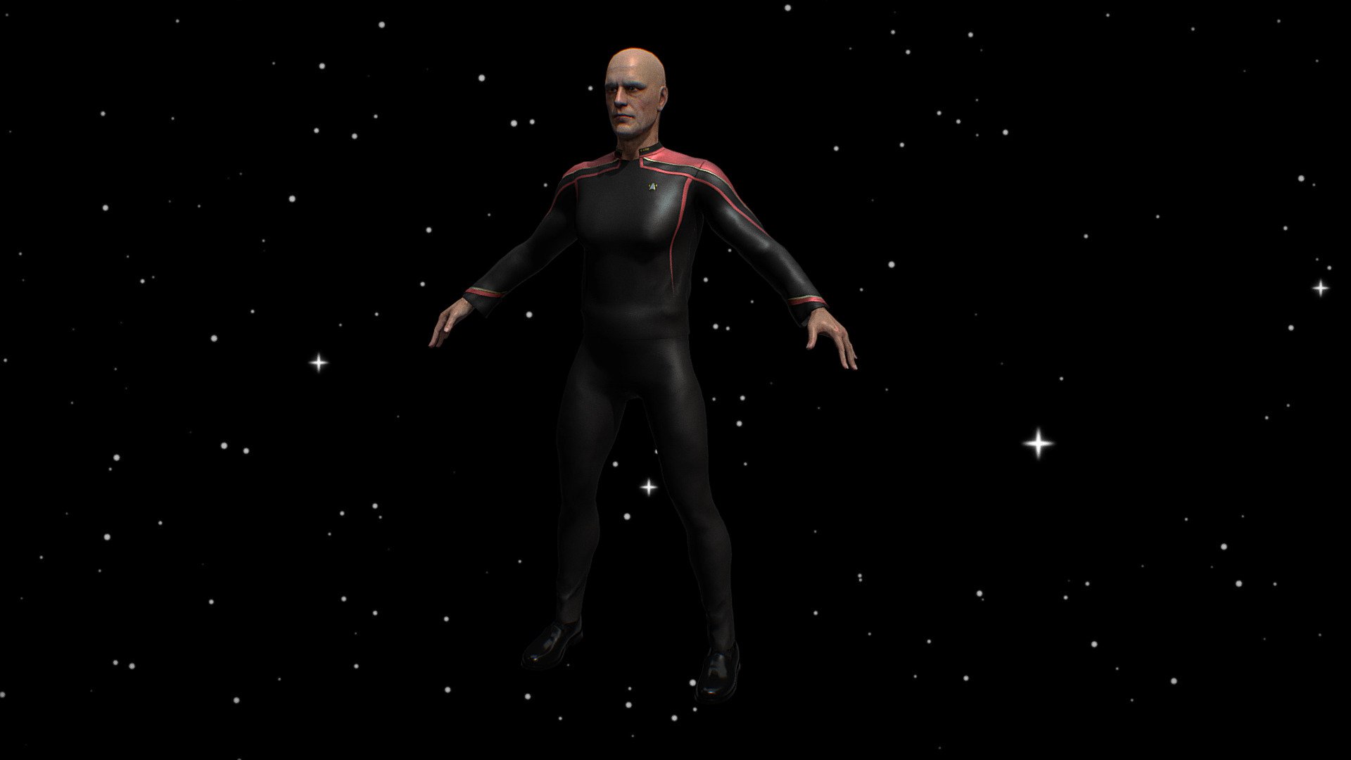 [UE4] Star Trek Admiral (Male) 3d model