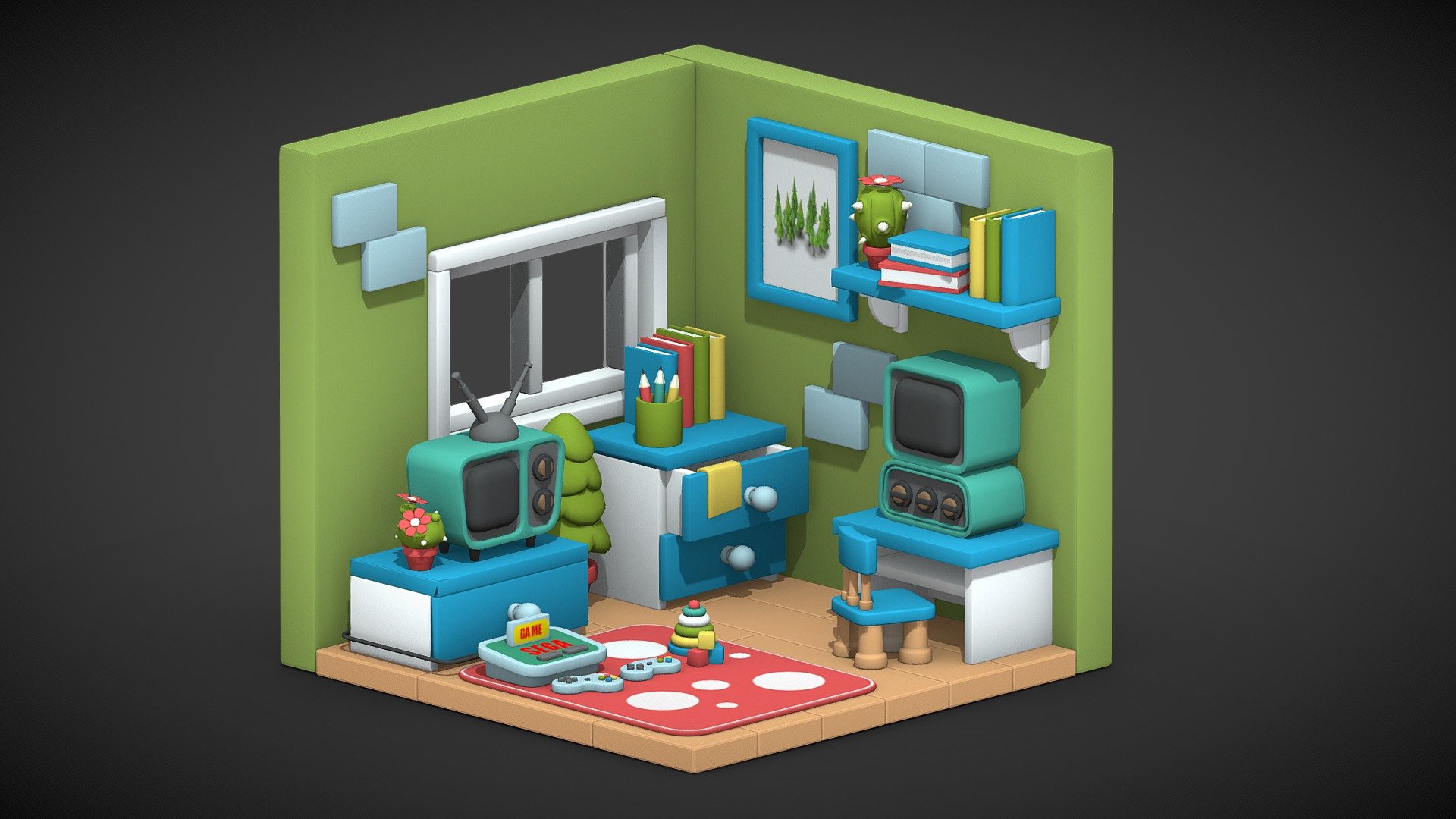 Isometric 3d model