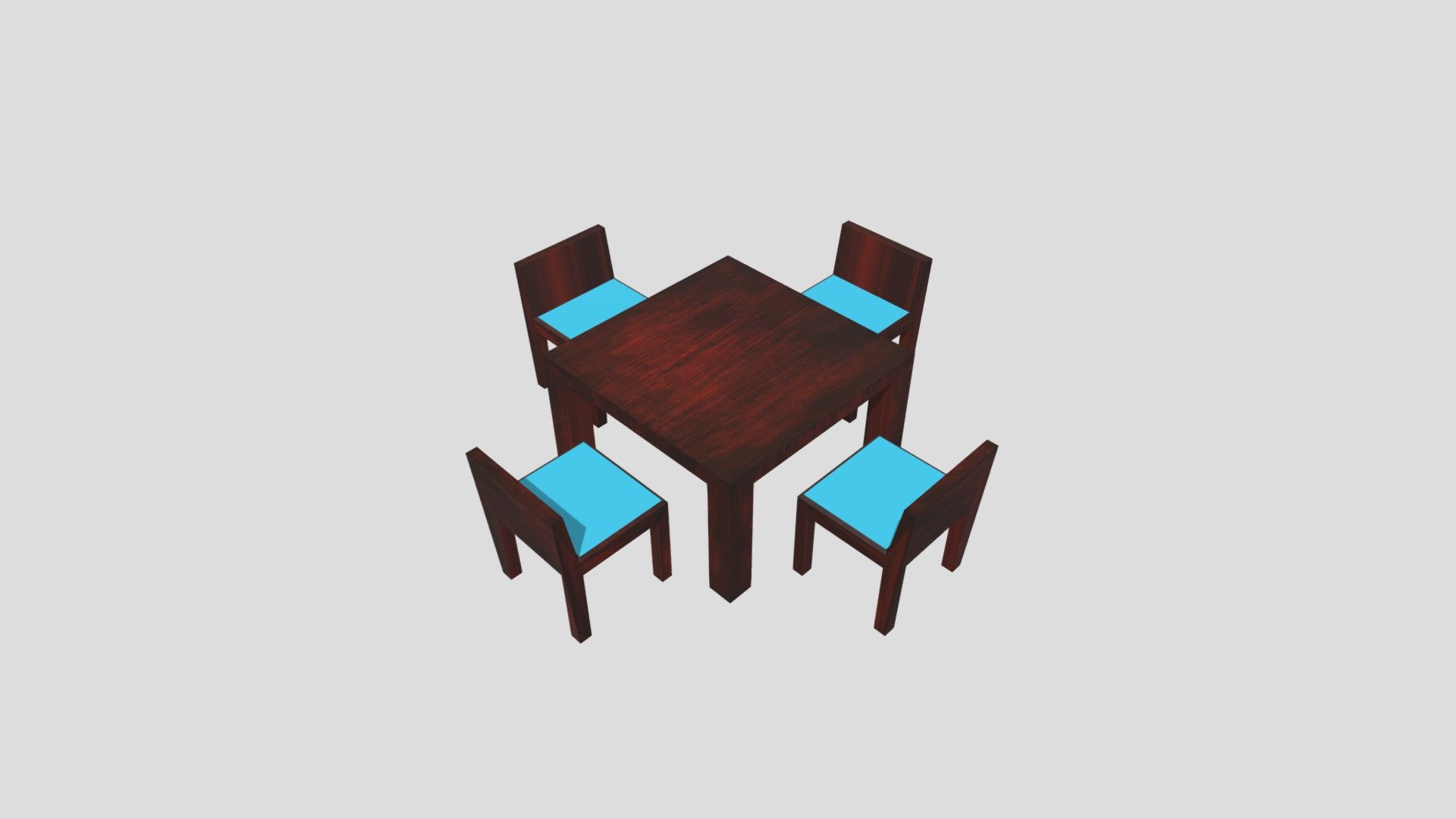 Table and Chairs 3d model