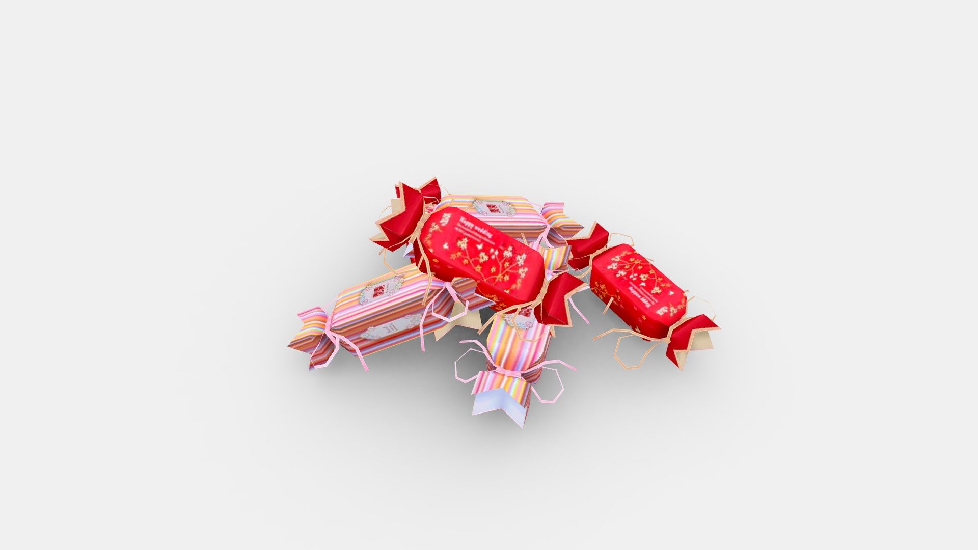 Cartoon Wedding Candies 3d model