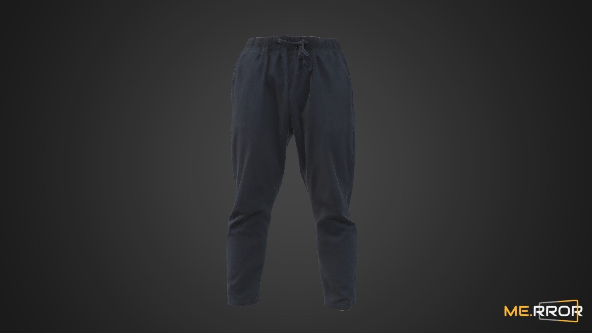 Black Training Pants 3d model