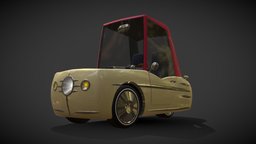 Cartoon Car "Vecto" 3 Wheeler