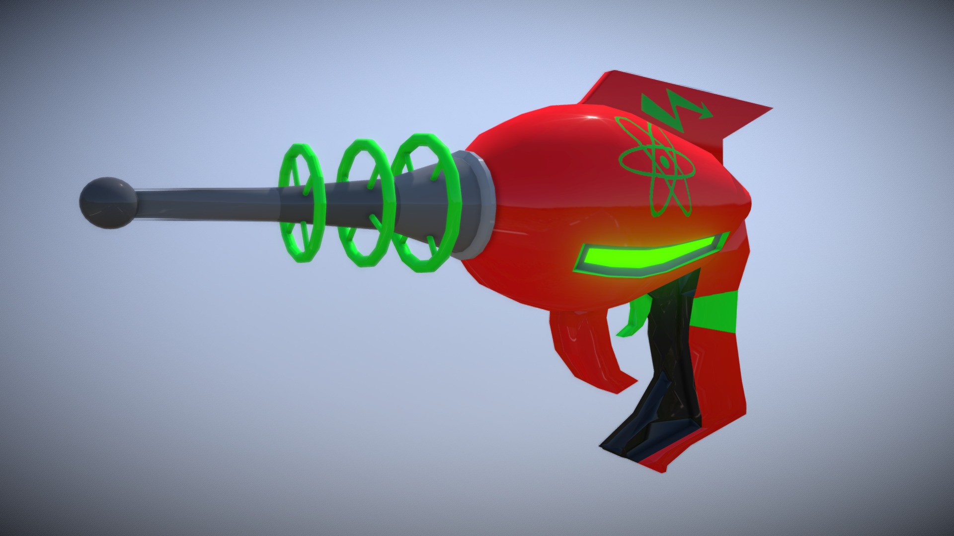 Cartoon Raygun 3d model