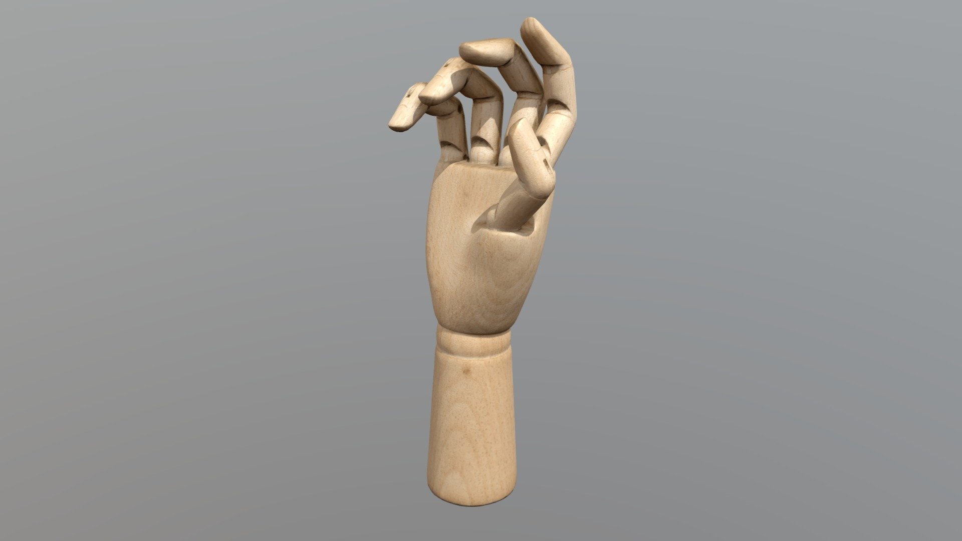 Wooden Hand Model IKEA 3d model