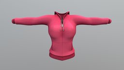 Female Hoodie Sports Top Jacket