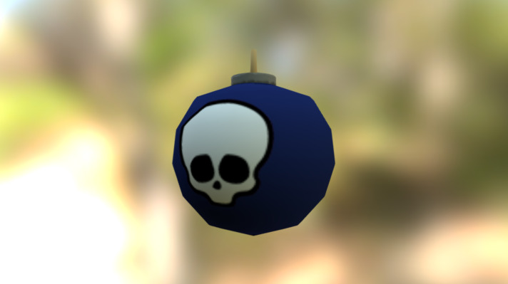 Cartoon bomb model 3d model