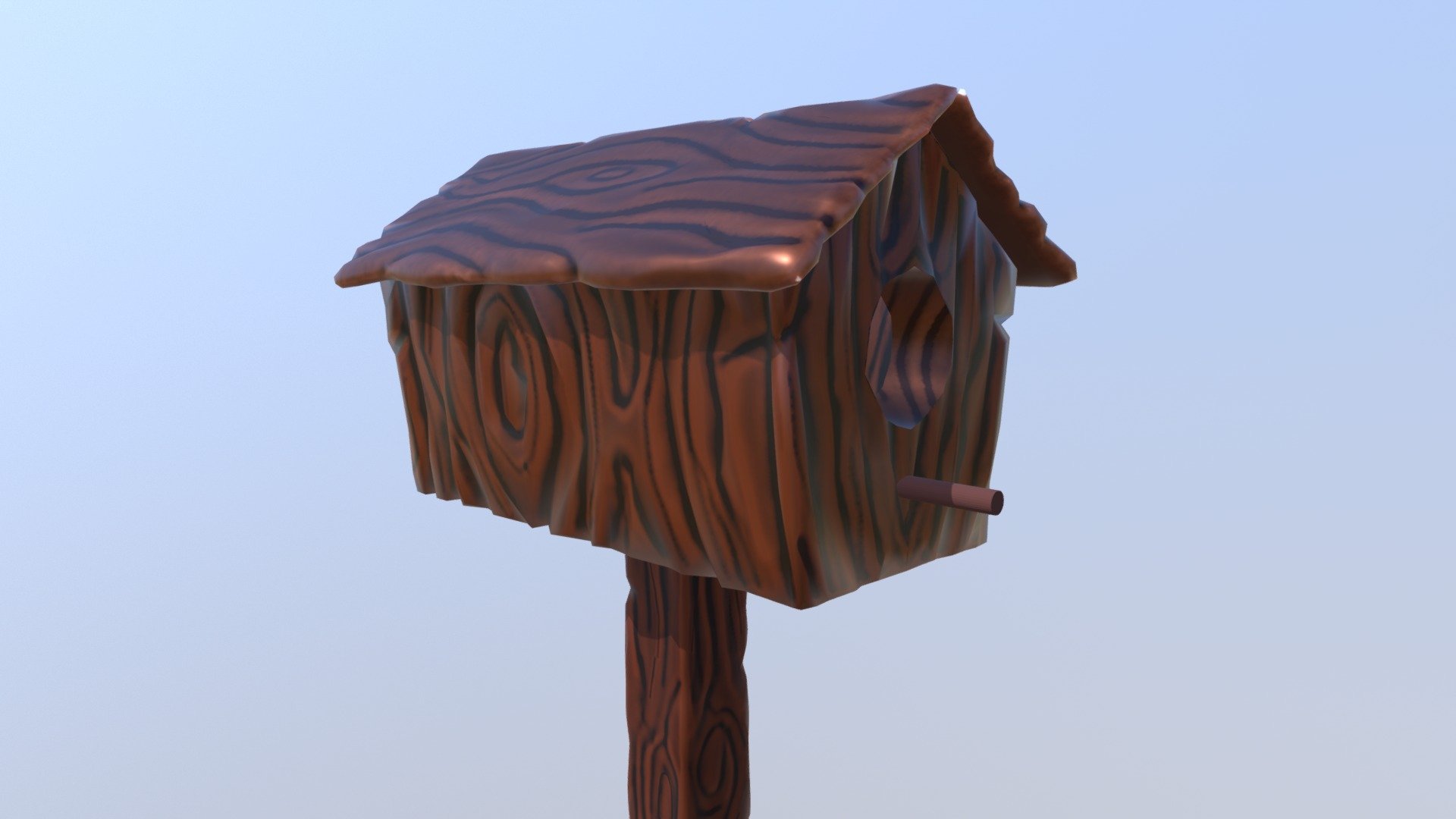 Cartoon Birdhouse 3d model