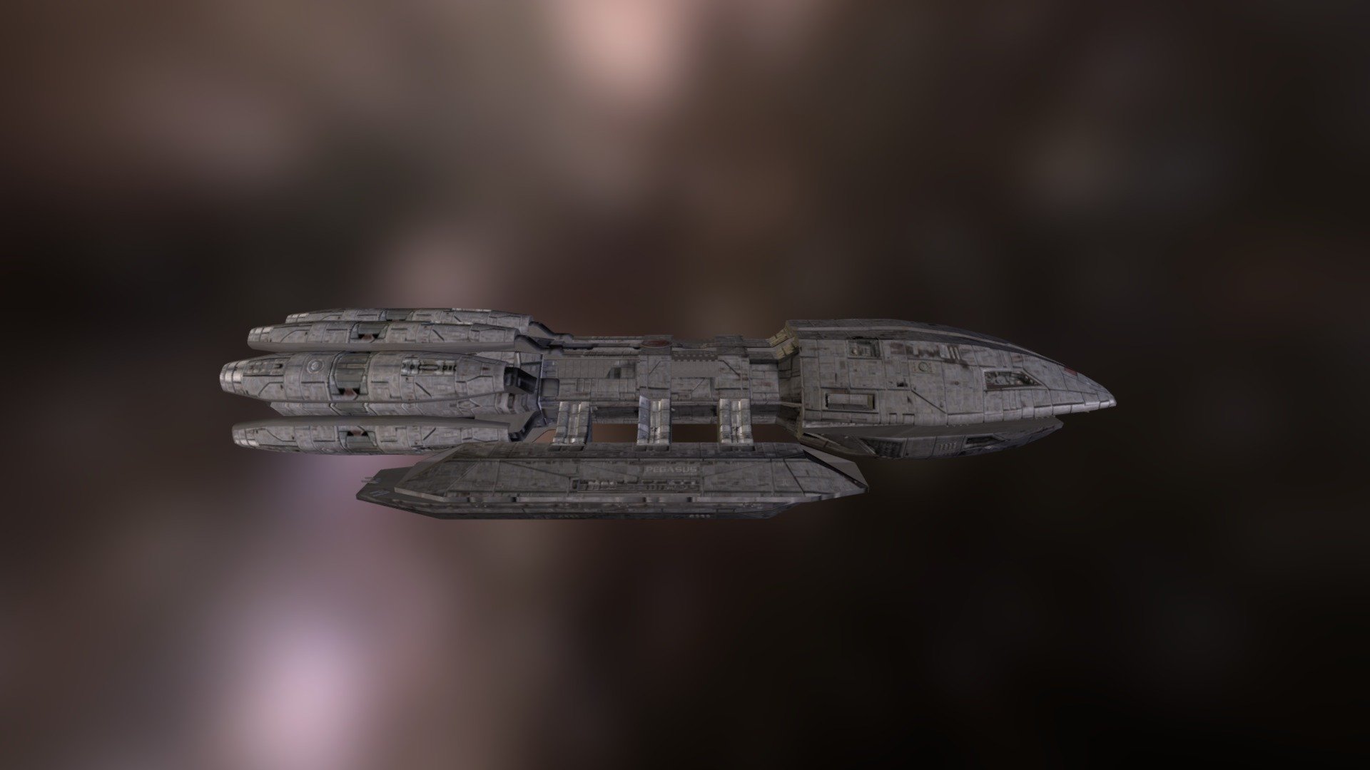 Battlestar Pegasus 3d model