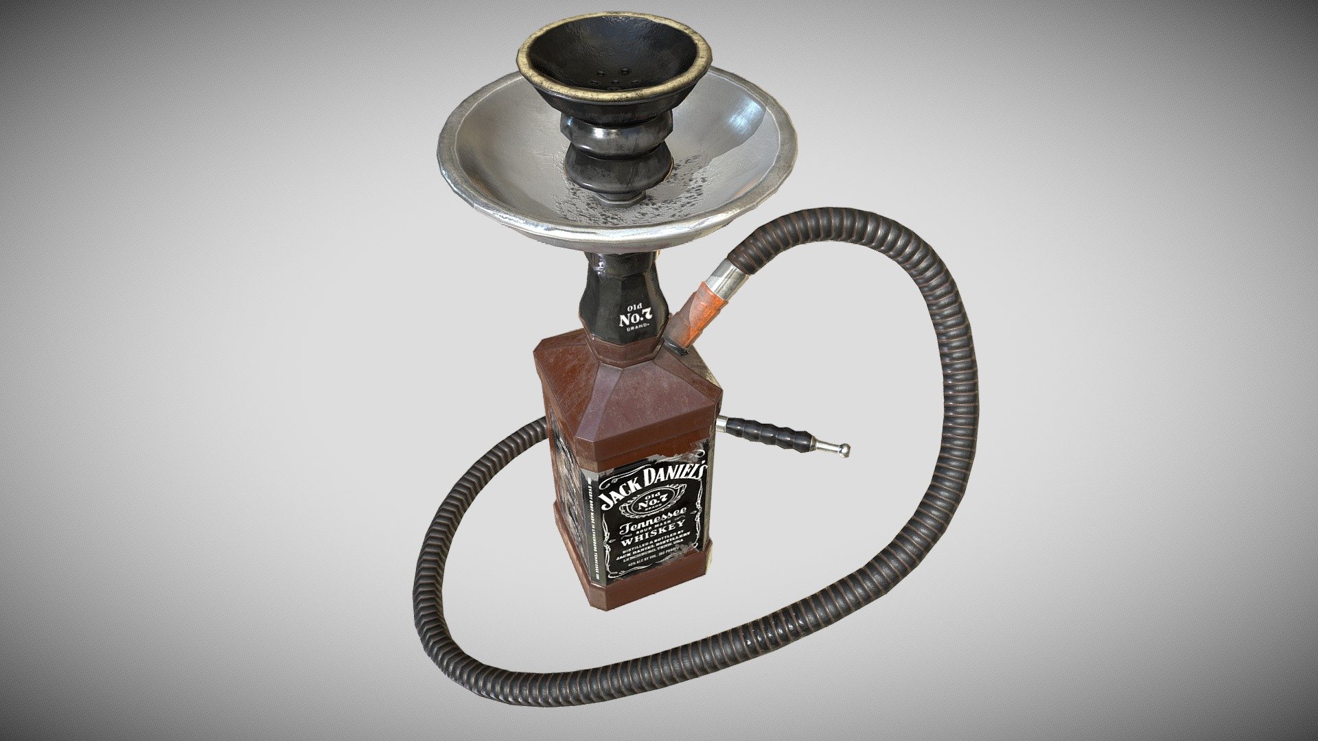 Jack Daniels Shisha 3d model