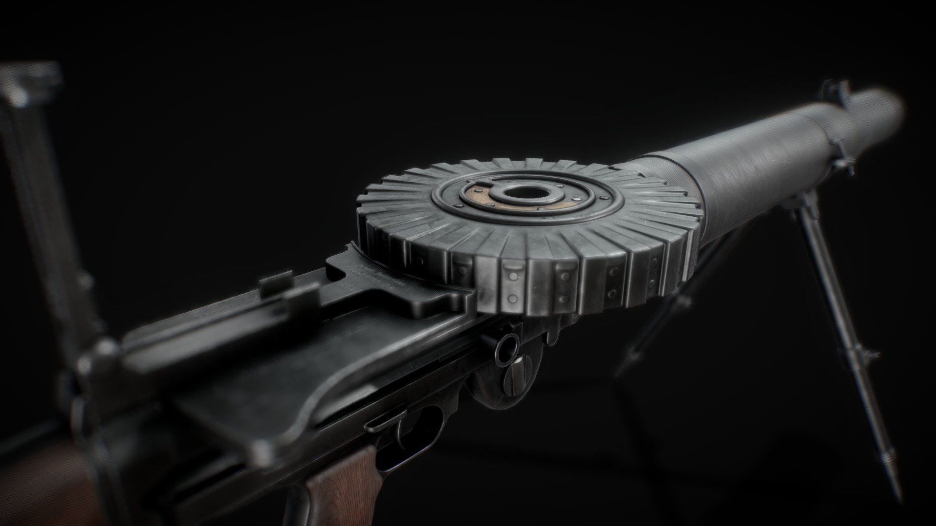 Lewis Gun 3d model