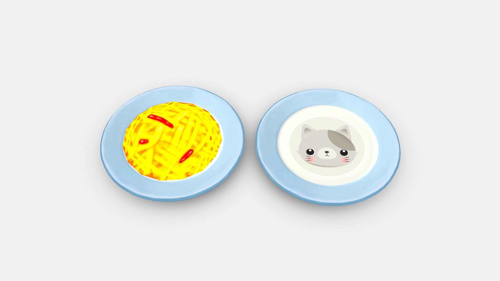 Cartoon Food 3d model