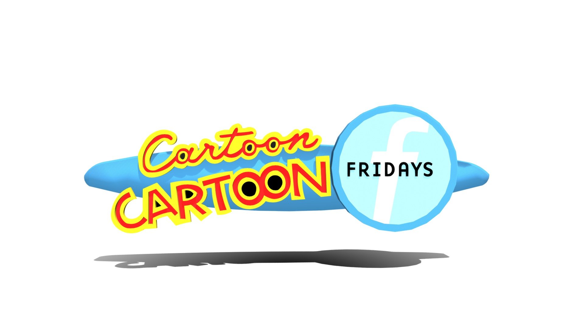 CARTOON NETWORKs Cartoon Cartoon Fridays Logo 3d model