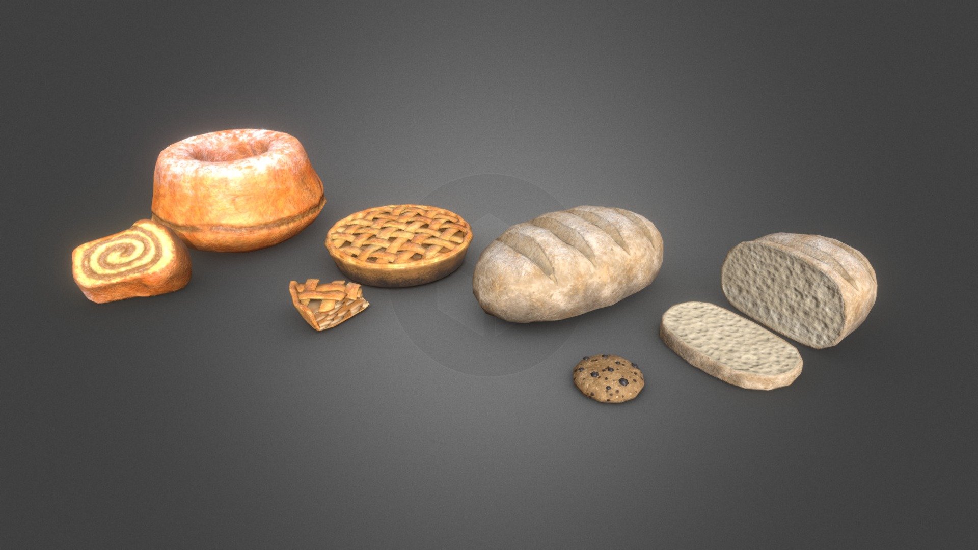 Baked Goods 3d model