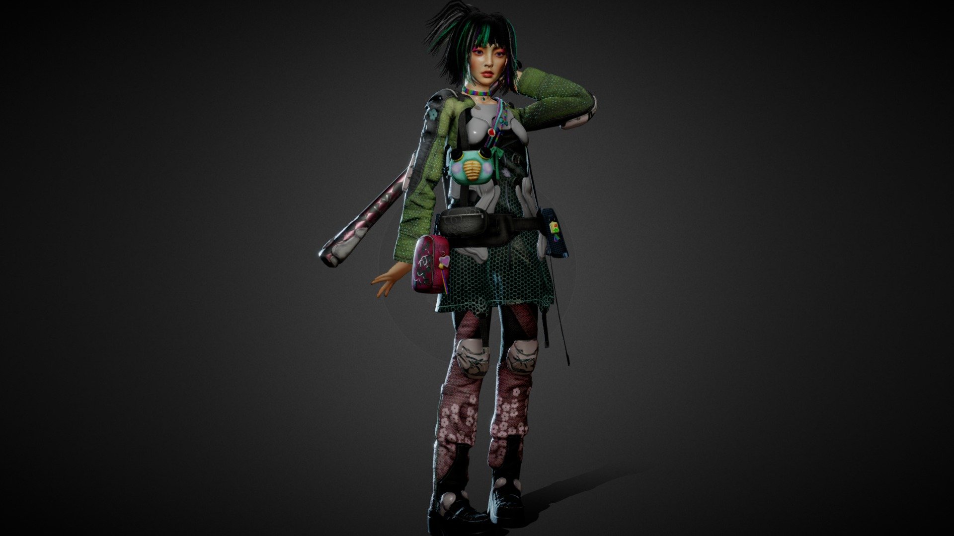 Neo Tokyo Girl 3d model