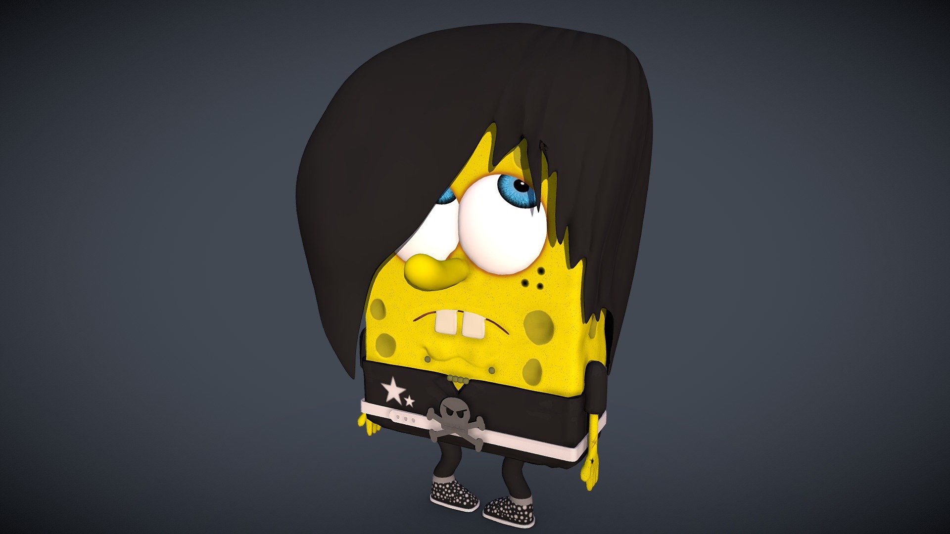 Emo Spongebob 3d model