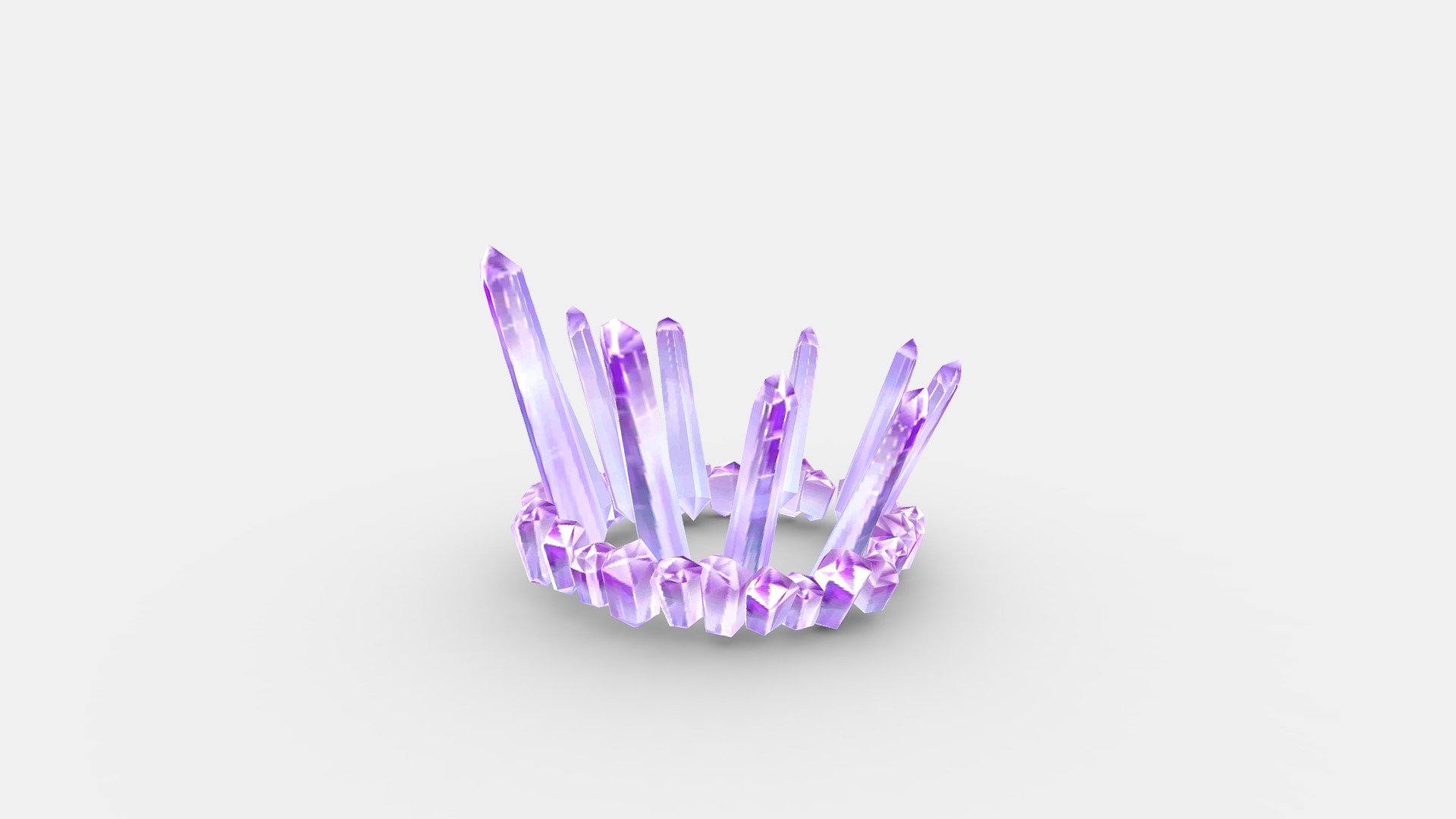 Cartoon queen crown 3d model