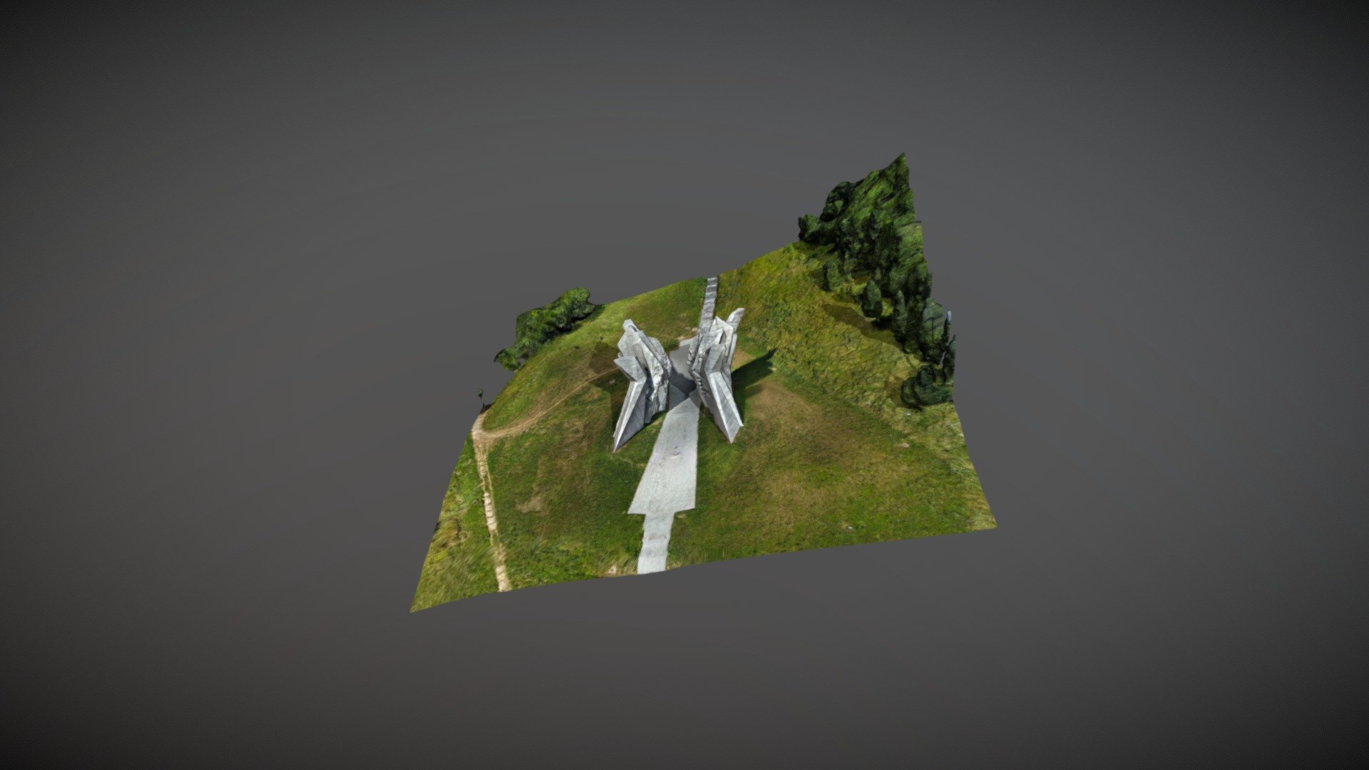 The Battle of Sutjeska Memorial Monument Complex 3d model