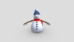 cartoon snowman