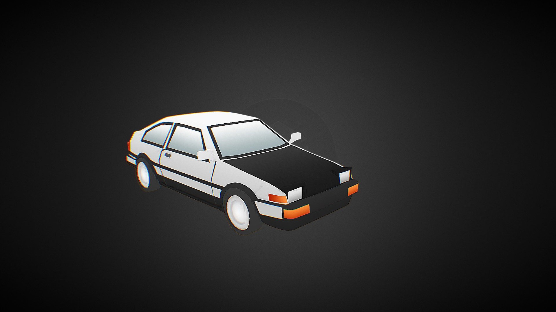 Cartoon Toyota Trueno 3d model