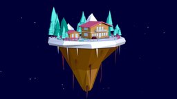 Lowpoly Mount House