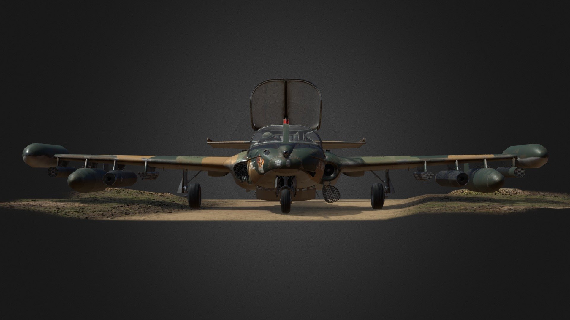 Cessna A-37 Dragonfly 3D model 3d model