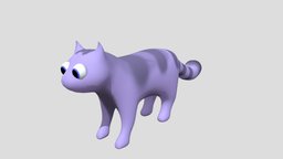 blue cartoon cat