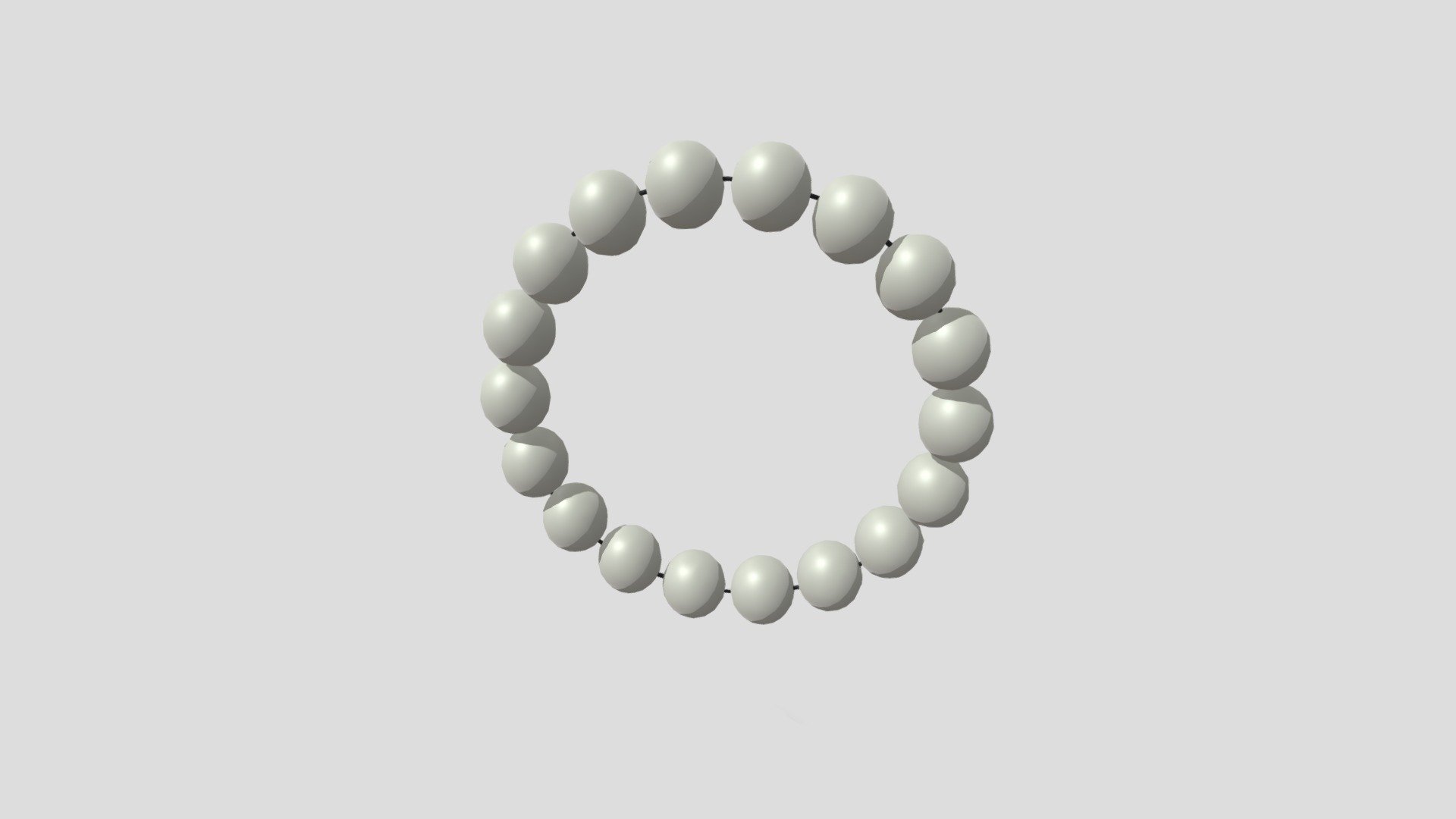 Pearl Bracelet 3d model