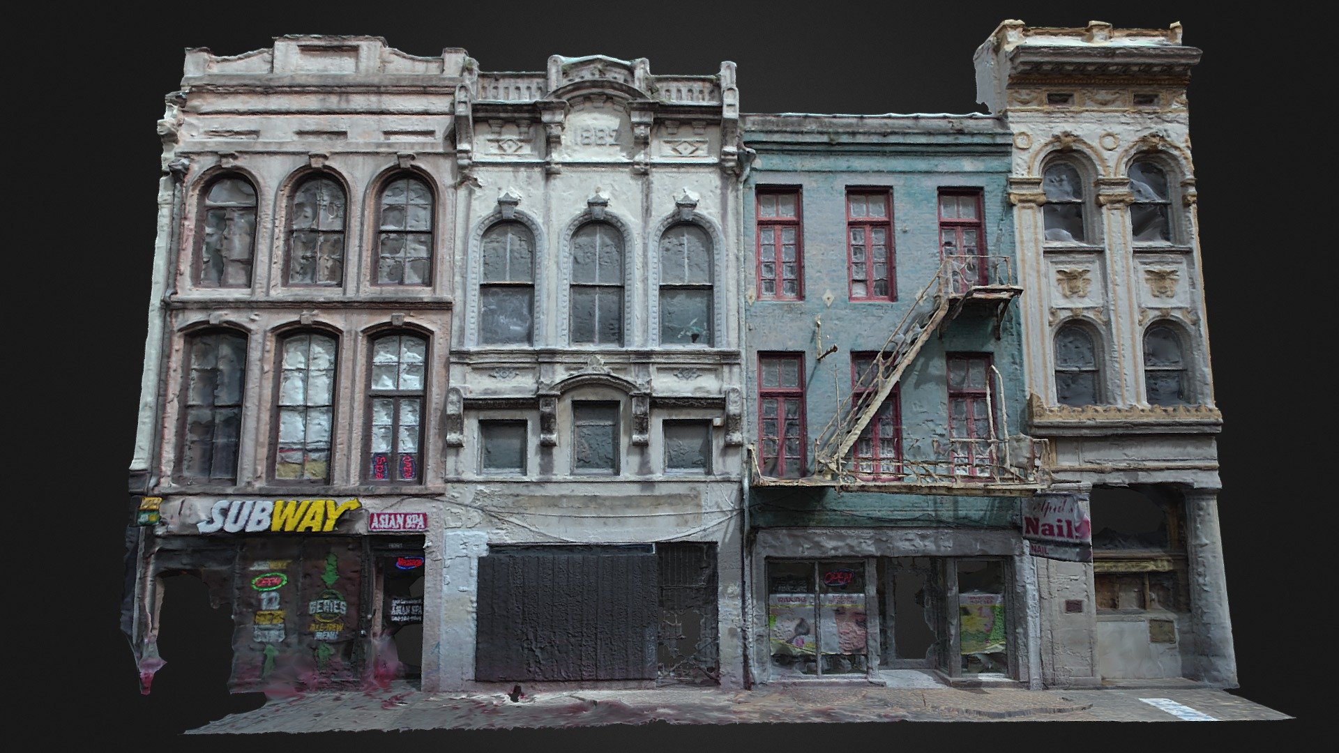 Canal Street. New Orleans 3d model