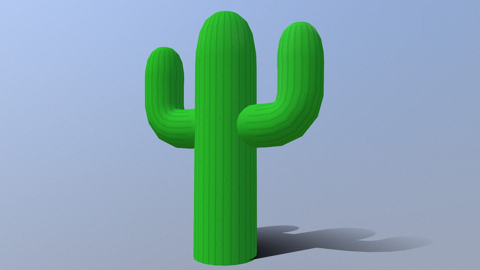 Cartoon Cacti 3d model