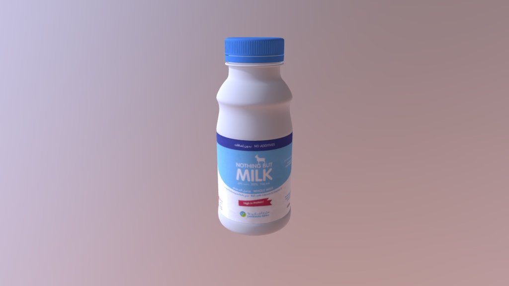 Milk Bottle 3d model