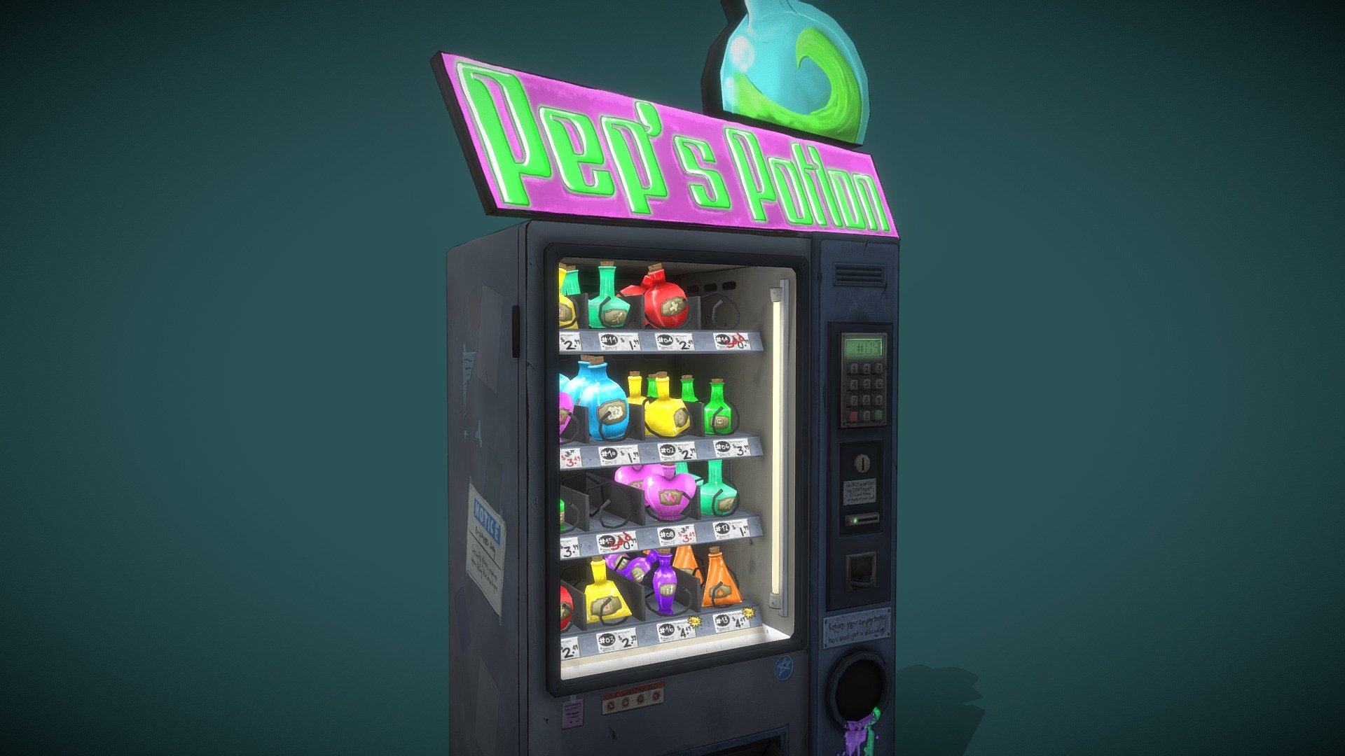 Pep’s Potion Machine #SketchfabWeeklyChallenge 3d model