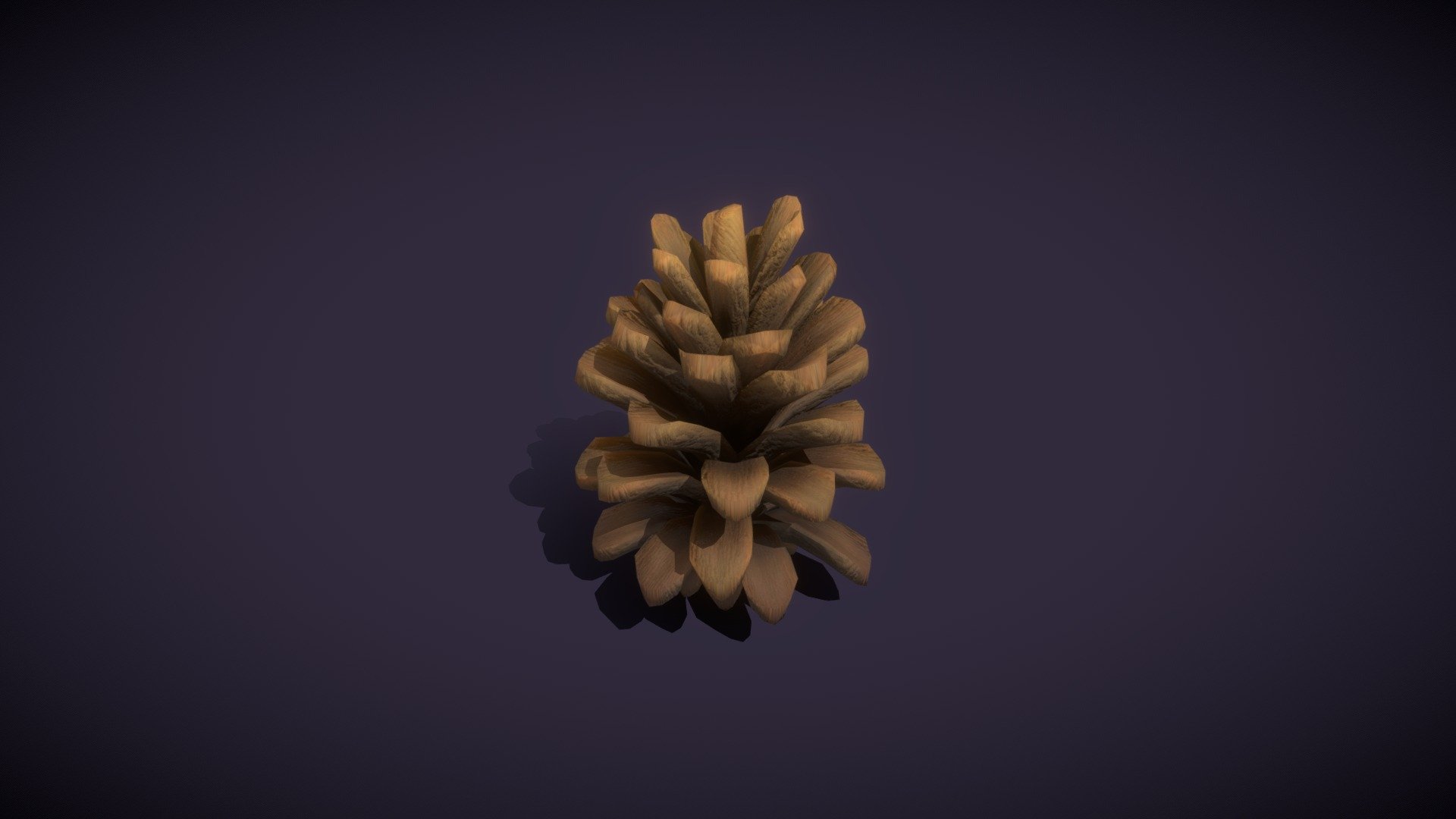 Cartoon Pine Cone 3D Model 3d model