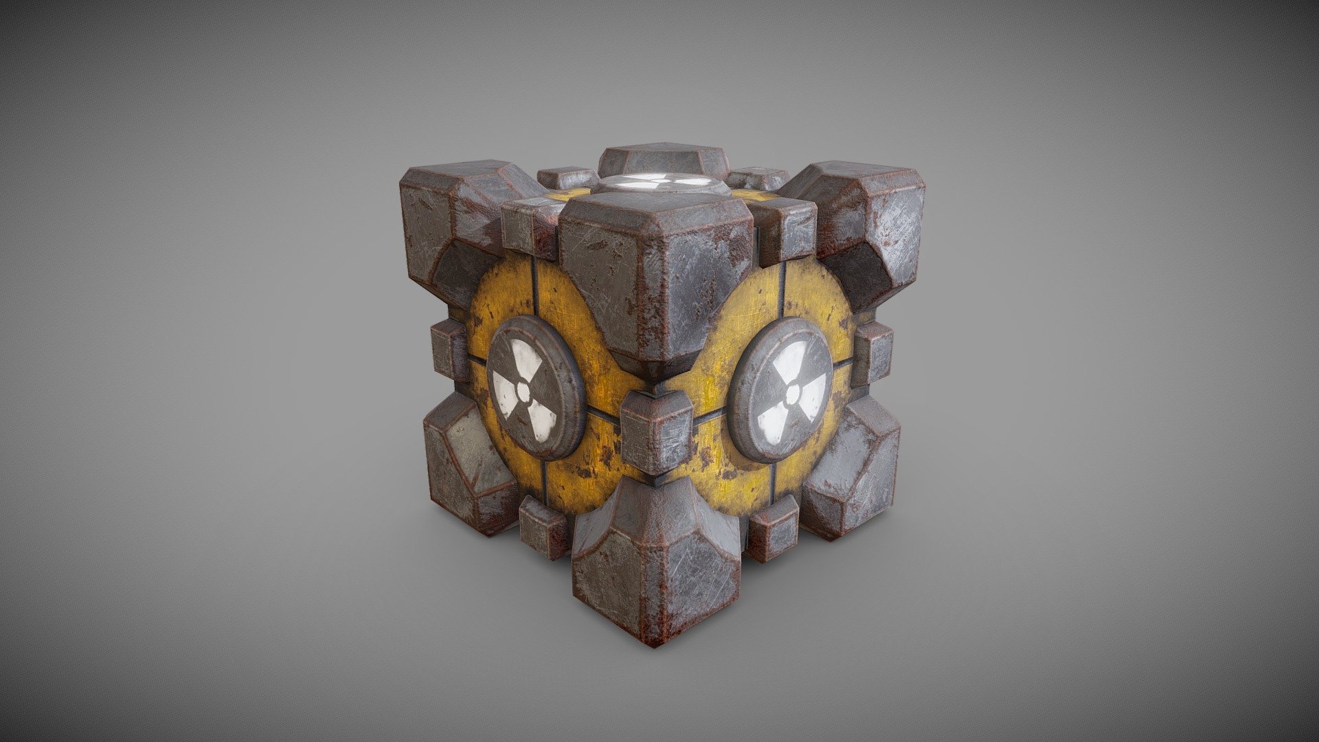 Fallout: Portal Cube 3d model