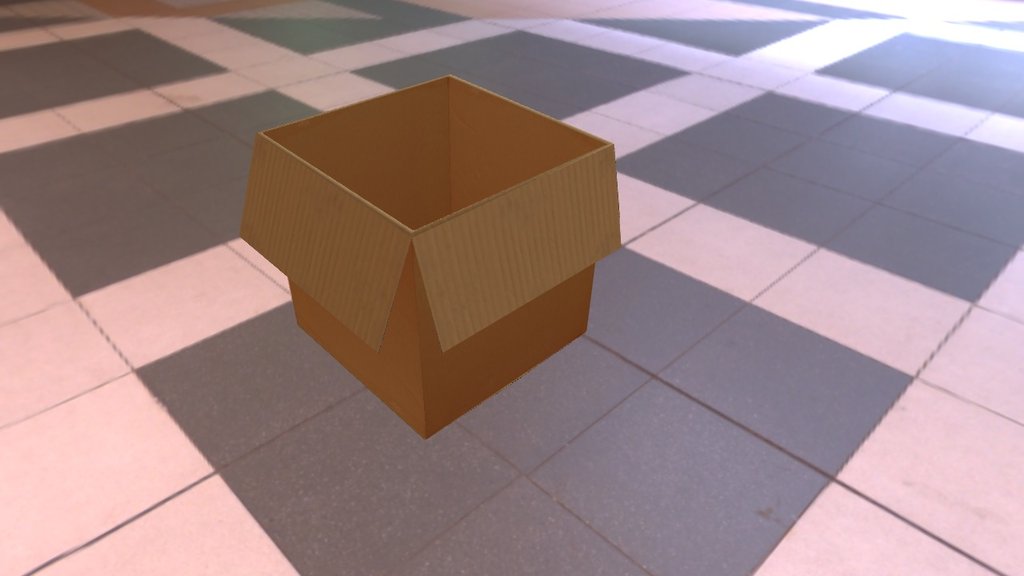 Cardboard Cartoon 3d model