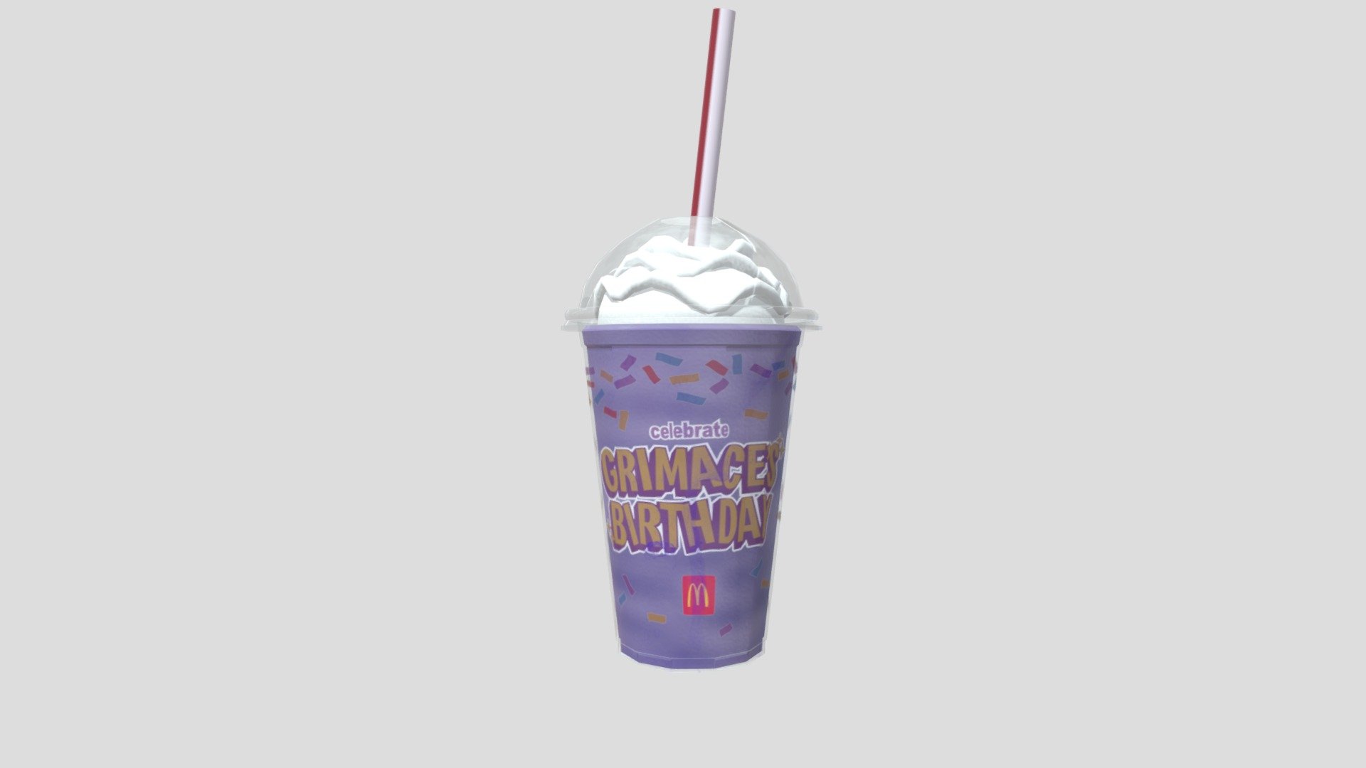 Grimace Birthday Shake 3d model