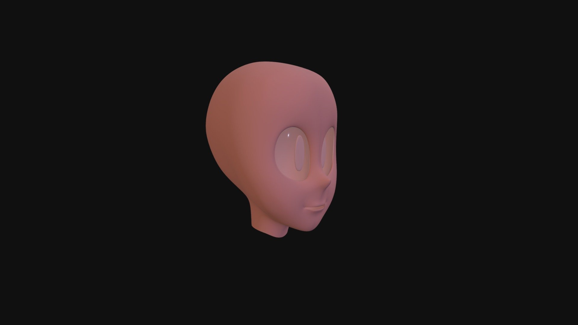 Cartoon Style Head 3d model